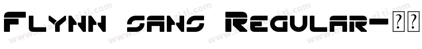 Flynn sans Regular字体转换
